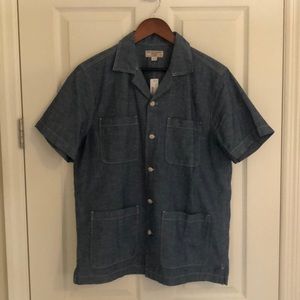 J. Crew - Wallace & Barnes - Mens - Medium - Short Sleeve - Button Down Shirt